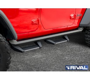 STEEL SIDE STEP BARS -  JEEP מדרגות צד לג'יפ JL 