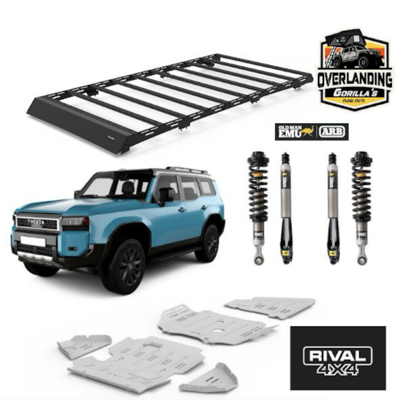 חבילת Expedition Pro ללנד קרוזר 250 | הגבהת OME, מיגון וגגון RIVAL מלא ורישוי